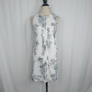 Banana Republic Dress 2 White Mini Toile Black NWT